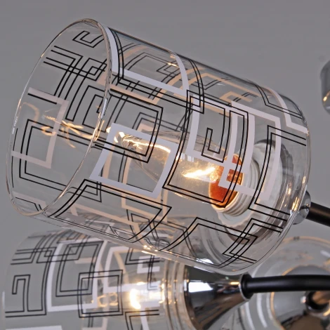 Потолочная люстра на штанге Reluce 26260-0.3-06 CR+BK