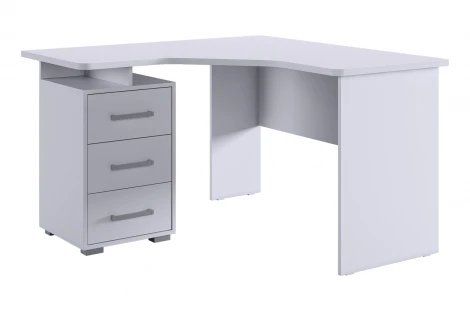 Лайт-2 Стол компьютерный 1200 угловой Mebelson (ЛДСП/Белый) арт.SKL2.2N02.1477