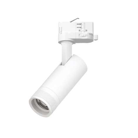 Трековый светильник трехфазный светодиодный 12W 220V 840LM 20-55G с адаптером Lightstar Canno Pro C4126QT