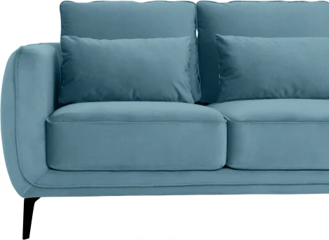 Диван Amsterdam двухместный ОГОГО (арт.342690), (Ткань/Голубой)