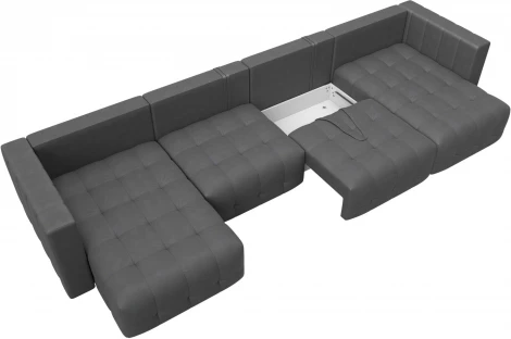 Диван П-образный Лига-052 НПБ Лонг Лига Диванов (Замша) арт.128860