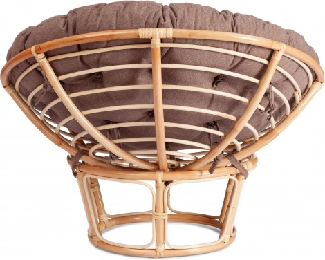 Кресло "PAPASAN ECO"  P115-1/SP STD / c подушкой, ремешками (Светлое дерево)