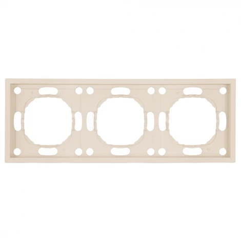 Рамка на 3 поста (кашемир, soft touch) Stekker Эмили 49912