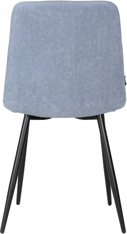 Стул обеденный DOBRIN CHILLY ROMBO (Серо-голубой Simple 26, основание черное) 006 ROMBO, цвет сиденья серо-голубой основания черный