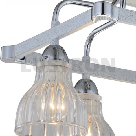 Потолочная люстра N-Light 411 411-04-13CWC chrome + white crack