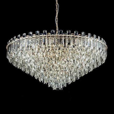 Подвесная люстра хрустальная Modelux ML.7088.1200R GD