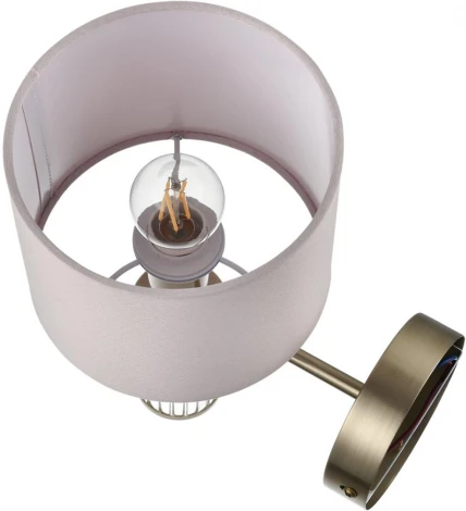 Бра Lumion Damona 8109/1W латунь титаниум/бежевый, металл/текстиль/стекло E14 40W 220V
