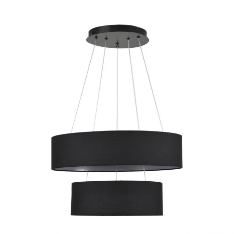 Люстра подвесная Lumion Sava 8373/55L черный, металл/текстиль/силикон LED 55W 3000/4000/6000K 220V