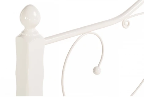 Двуспальная кровать Woodville Мэри 1 160х200 белая 402976