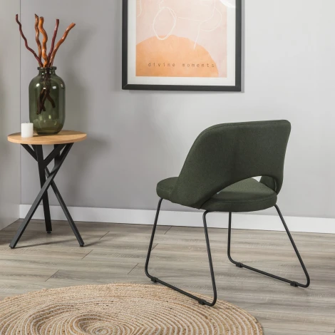 Стул R-Home Lars тёмно-зеленый/Линк