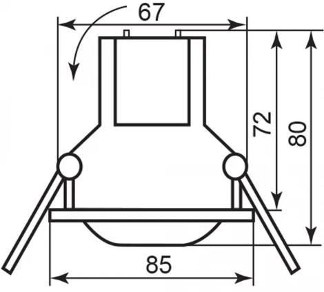 Встраиваемый светильник уличный RGB Feron 32020 (220V, круглые, IP67)
