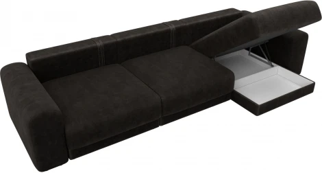 Диван угловой Лига-056 НПБ Лонг угол универсальный Лига Диванов (Велюр) арт.129176