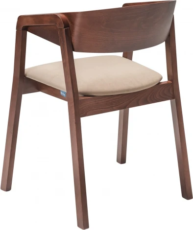 Кресло Dalia Beige/Темный орех R-Home арт.400012320h_diagbeige_nut