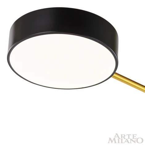 Потолочная люстра на штанге Arte Milano Ferrara 252006/3 Bk/Bk (LED, 220V, круглые)