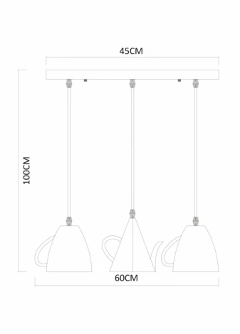 Подвесной светильник Arte Lamp Caffetteria A6604SP-3WH