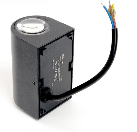 Архитектурная подсветка Feron Корфу 48477 DH053, 2*5W, 800Lm, 3000K, черный Бостон (LED, 220V, IP54)