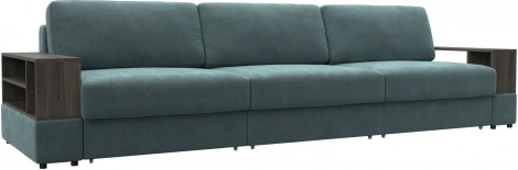 Диван прямой с 2 полками Лига-055 НПБ Лонг Лига Диванов (Шенилл) арт.129079