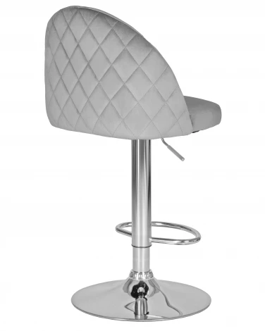 Стул барный DOBRIN MILANA (серый велюр (MJ9-75))
