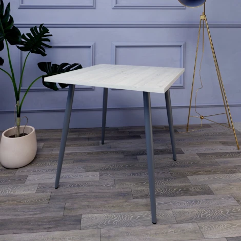 Стол Бруно, Маренго серый/Наоми Дебют 101083