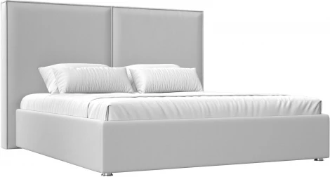 Кровать интерьерная Аура 180 (Белый/Экокожа) Лига Диванов арт.120547