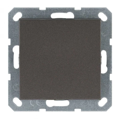 Выключатель одноклавишный проходной (мокко) Jasmart G-Classic G3012Z