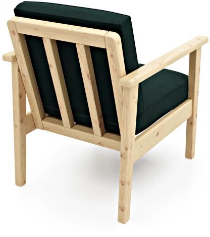 Кресло Arsko Лориан сосна велюр зеленый