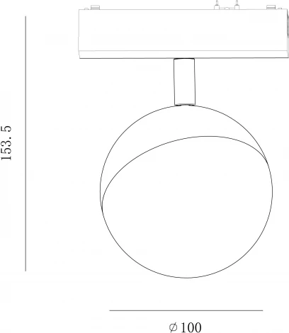 Трековый светильник светодиодный SWG SLIM SL-SLIM-SFWH-10-CCT (48V, шар)