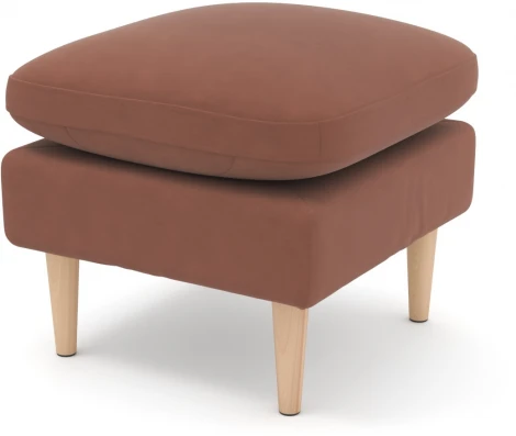 Пуф Arsko Корс терракотовый велюр