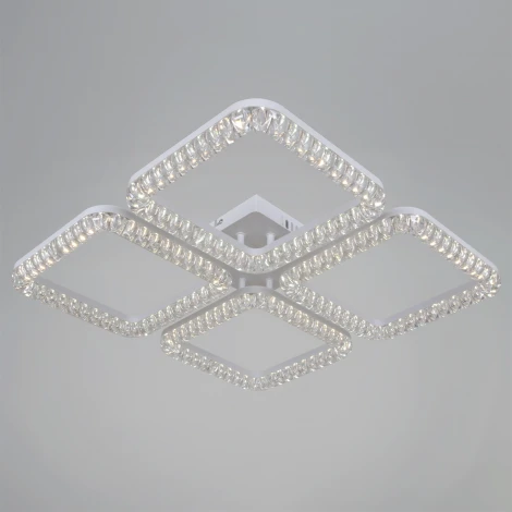 Потолочная люстра светодиодная на штанге с регулировкой цветовой температуры, яркости и ночным режимом Reluce 19848-0.3-04B WH