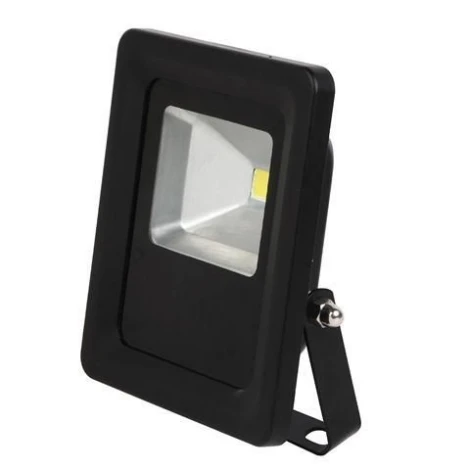 Прожектор уличный светодиодный Horoz, 1 плафон, черный с хромом и прозрачным