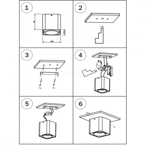 Накладной точечный светильник Lightstar Monocco 052316 (LED, 220V, IP65)