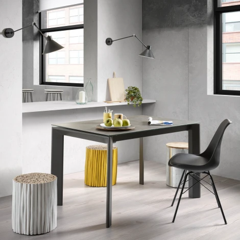 Журнальный стол La Forma (ex Julia Grup) Filip (Белый/ Тик,Дерево)