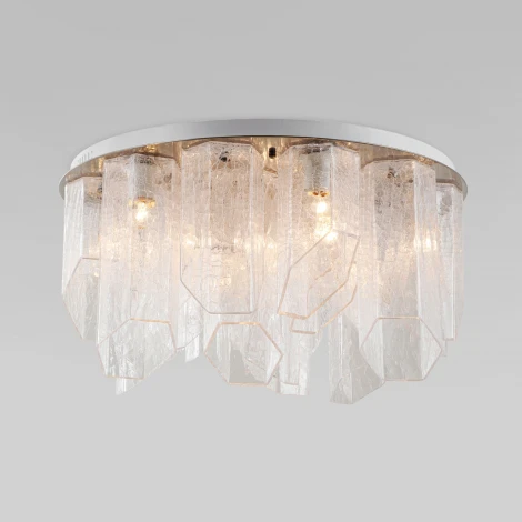 Потолочная люстра Wi-Fi Bogate's Iceberg 381/10 (220V, управление смартфоном, голосовое управление, умный дом - Minimir Home, Алиса, Маруся, Салют, круглые)