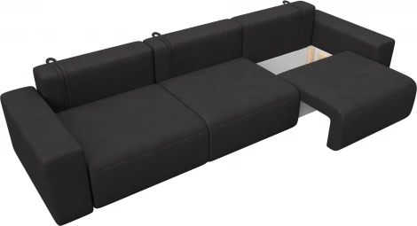 Диван прямой Лига-036 НПБ Классик Лонг Лига Диванов (Замша) арт.127680