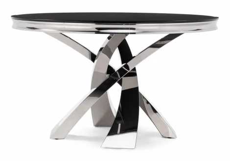 Стеклянный стол Woodville Komin 1 черный 15309