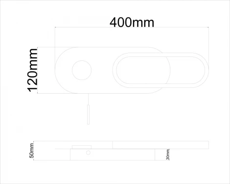 Настенный светильник Arte Lamp Lucas A2602AP-10WH (LED, 220V, выключатель)