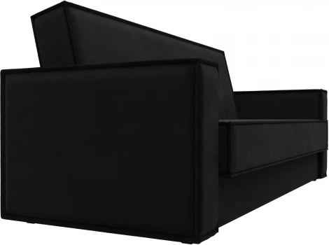 Диван-книжка Куба (Черный/Микровельвет) Лига Диванов арт.122051