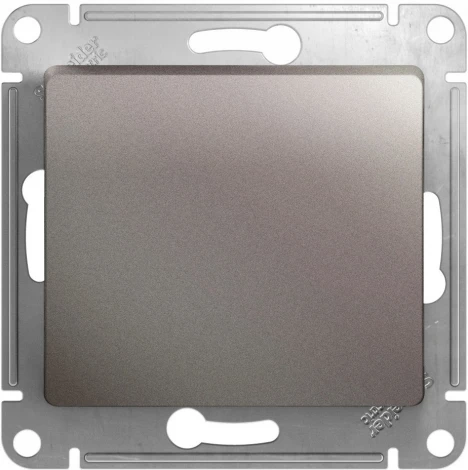 Выключатель встраиваемый одноклавишный (платина) Systeme Electric Glossa GSL001215