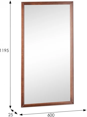 Зеркало настенное Ника средне- коричневый 119,5 см x 60 см от фабрики Mebelik