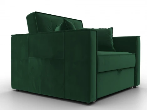 Кресло-кровать Лига-104 (80) (ЛДСП,Брус,Фанера,Велюр/Зеленый) Лига Диванов 134854