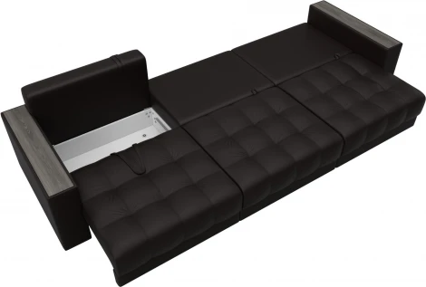 Диван прямой с декором Лига-049 НПБ Лонг Лига Диванов (Экокожа) арт.128433