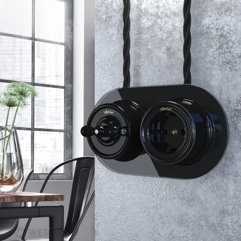 Рамка на 2 поста (Черный) Werkel W0025108 (a051629)