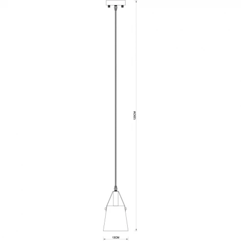 Подвесной светильник Arte Lamp Thomas A7032SP-1BK (220V, на проводе)