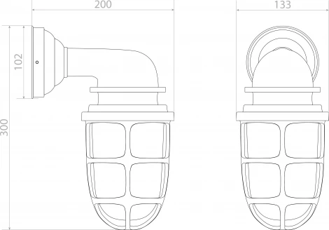 Настенный фонарь уличный Covali WL-59895 (220V, IP54)