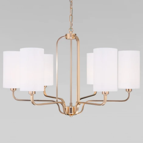 Умная подвесная люстра Eurosvet Purezza 60128/6 золото (220V, на цепи)