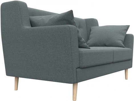 Диван кухонный прямой Брайтон 2 (Серый/Рогожка) Лига Диванов арт.123713