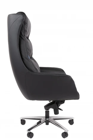 Офисное кресло Chairman 523 Россия нат.кожа/экокожа черная 7213056