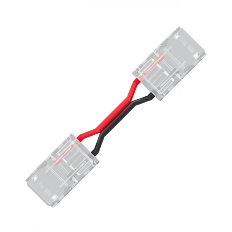 Коннектор прокалывающий 2 pin, для гибкого соединения одноцветной LED ленты 8мм, тип SMD, COB, IP20, длина провода 150мм Apeyron 09-114