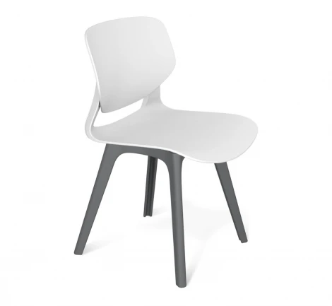 Стул Sheffilton SHT-ST59/S195 Белый/тёмно-серый 4774417702