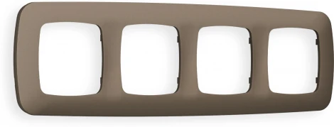 Рамка Ambrella Volt OMEGA Ecta (Темная бронза матовый) 4-ая OF140634